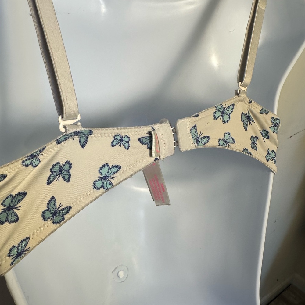 Wear Everywhere Super Push-up 
Butterfly Print Bra - Cream 36/B - Picture 5 of 14